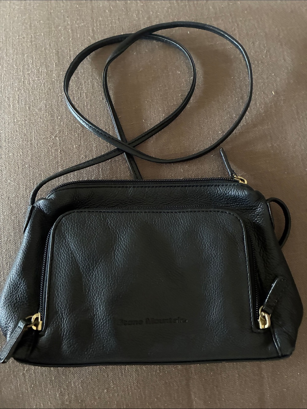 Black dainty Stone Mountain leather purse - Picture 6 of 13